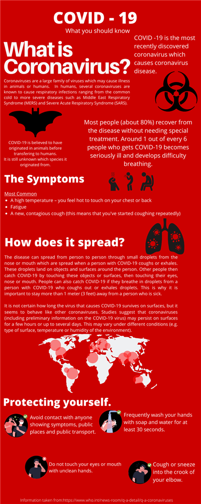 Coronavirus infographic
